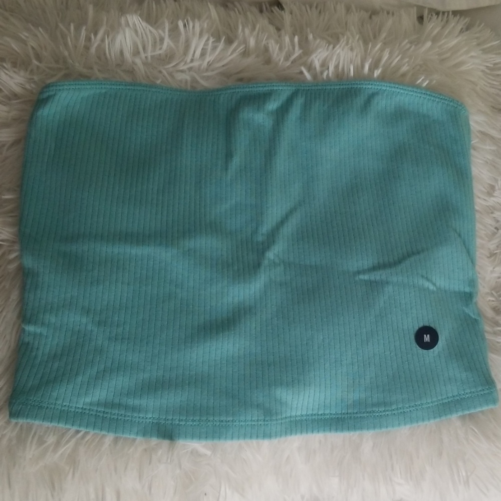 teal Hollister tube top